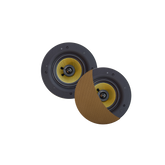 SAMBA SPEAKERSET, 65W (DRAAIBARE TWEETER), BRUSHED GOLD (ROND 195 MM), RANDLOOS